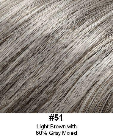 Style 249-H-IL / Human hair topper 8" x 6" base 14" long Extension