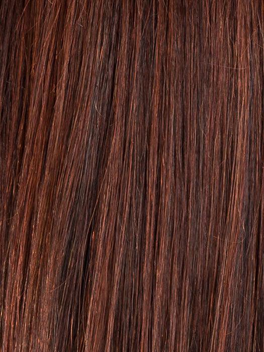 AUBURN ROOTED 33.130.4 | Dark Auburn, Deep Copper Brown, and Darkest Brown Blend with Shaded Roots