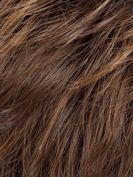 CHOCOLATE ROOTED 830.27.6 | Dark/Medium Brown blended with Light Auburn and Dark Strawberry Blonde and Shaded Roots