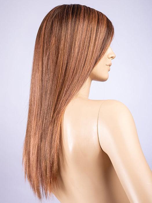 ROSEWOOD ROOTED | Medium Dark Brown Roots that Melt into a Mixture of Saddle Brown and Terra-Cotta Tones
