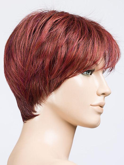 ELAN by ELLEN WILLE in HOT FLAME MIX 133.132.4 | Red Violet, Granat Red, and Darkest Brown blend