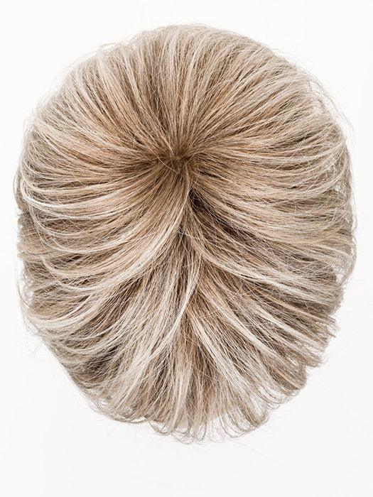ELAN by ELLEN WILLE in METALLIC BLONDE ROOTED 101.60.51 | Pearl Platinum, Pearl White, and Grey blend with Dark Shaded Roots