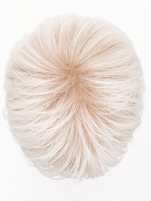 ELAN by ELLEN WILLE in PLATIN BLONDE ROOTED 61.101.1001 | Pure White, Pearl Platinum, and Winter White with Dark Shaded Roots