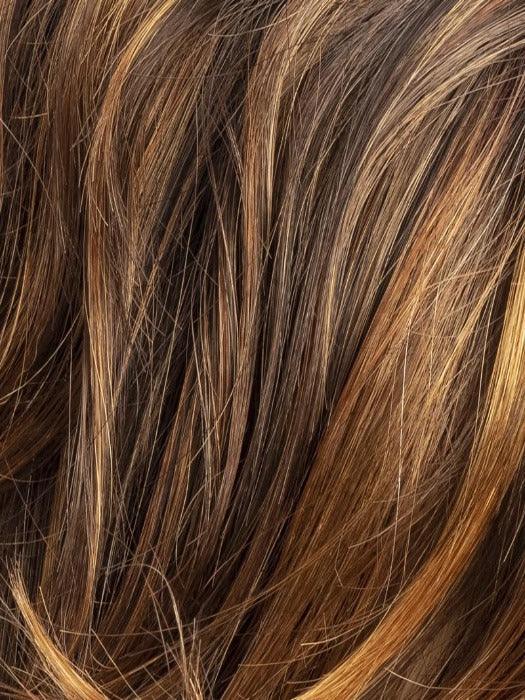 HAZELNUT ROOTED 8.28.30 | Medium Brown and Light Copper Red blend with Light Auburn and Shaded Roots
