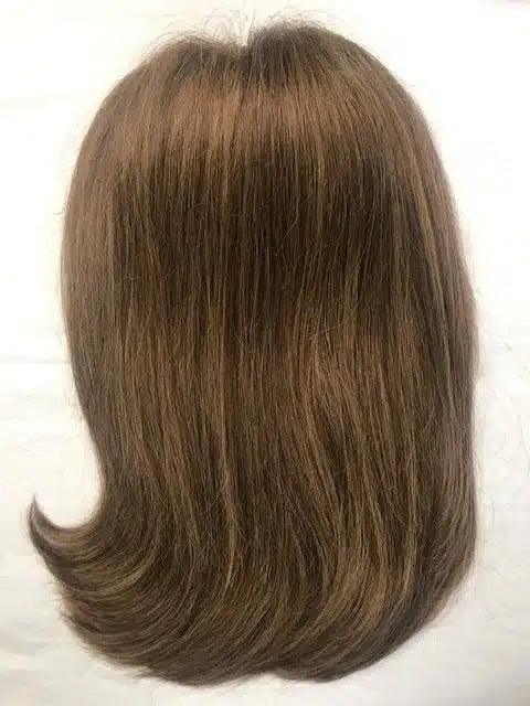 Style 249-H-IL / Human hair topper 8" x 6" base 14" long Extension