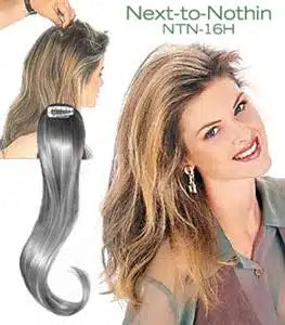 Style NTN-16H Human Hair Addition Extension Hairpiece Base 2.5"x1.5"x16"