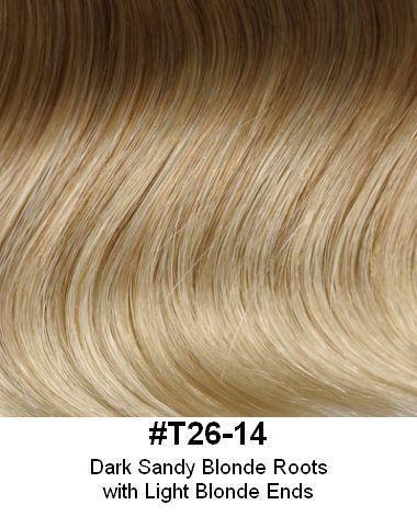 Style 249-H-IL / Human hair topper 8" x 6" base 14" long Extension