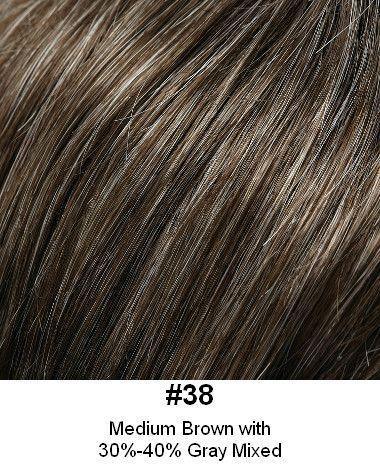 Style 237-H - Topper Human Hair 4.5" x 5" base 6" long Addition