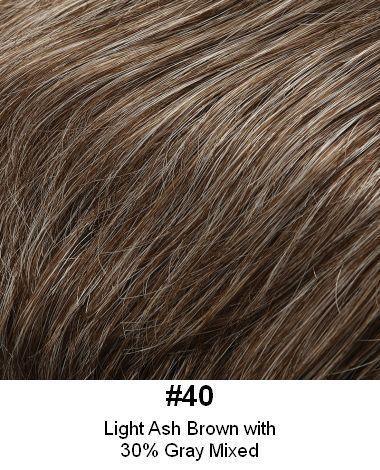 Style 137H- 6"x5" base 12" Long Human Hair Topper Mono Top Mesh base