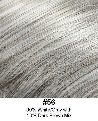 Style 137H- 6"x5" base 12" Long Human Hair Topper Mono Top Mesh base