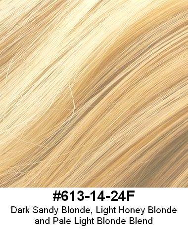 Style 309- 3/4 Wig Demi Cap Fall 13-22" long Ready to Wear Synthetic