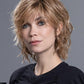 Anima | Mini Lace Front Mono Crown Heat-Friendly Synthetic Wig by Ellen Wille | Edgy Beach Waves, Blunt Fringe, Petite Average Fit - Buy Wigs USA