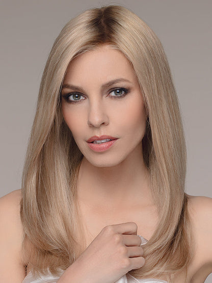 EMOTION by ELLEN WILLE in SANDY BLONDE ROOTED 20.22.16 | Light Strawberry Blonde, Light Neutral Blonde and Medium Blonde Blend with Shaded Roots
