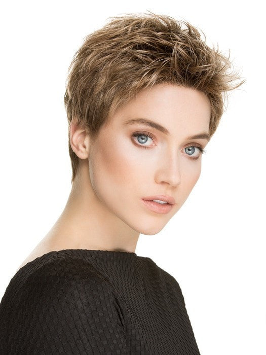 TAB by ELLEN WILLE in SAND ROOTED 14.16.12 | Light Brown, Medium Honey Blonde, and Light Golden Blonde Blend with Dark Roots