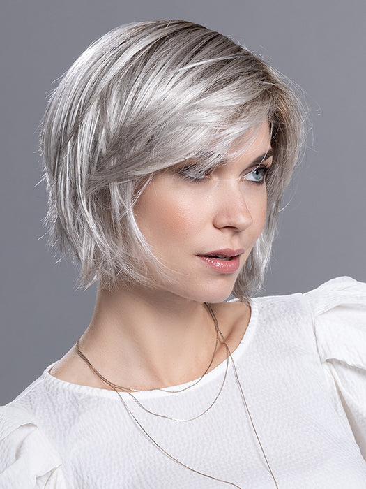 FRENCH by ELLEN WILLE in SILVER BLONDE ROOTED 60.24.56 | Pure Silver White Blended with Light Ash Blonde