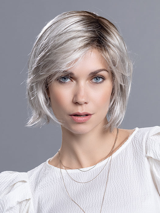 FRENCH by ELLEN WILLE in SILVER BLONDE ROOTED 60.24.56 | Pure Silver White Blended with Light Ash Blonde