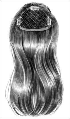 Style142 HB – 6"x4" Base 16" length Hair Extension Addition 40/60 Blended