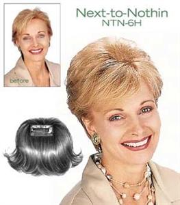 Style NTN-6H Human Hair Addition Extension hairpiece 6" L x 2.5" x 1.5" Base