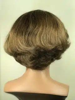 Style 118-H Human hair topper 8" Long 6"x6" Base mono silk base