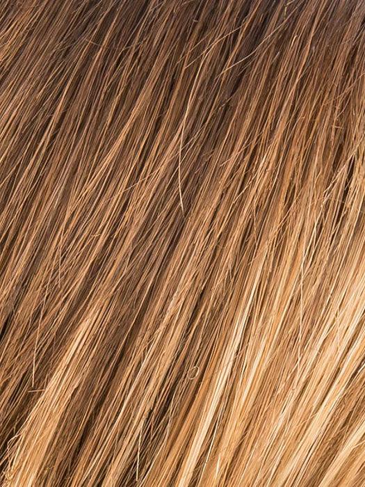 MOCCA LIGHTED 830.27.26 | Medium Brown blended with Light Auburn, Dark Strawberry Blonde and Light Golden Blonde with Highlights Throughout and Concentrated in the Front