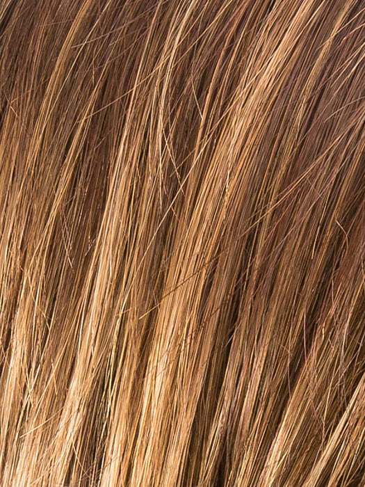 TOBACCO ROOTED 830.31.27 | Medium Brown Blended with Light Auburn and Light Reddish Auburn with Dark Strawberry Blonde Blend and Shaded Roots