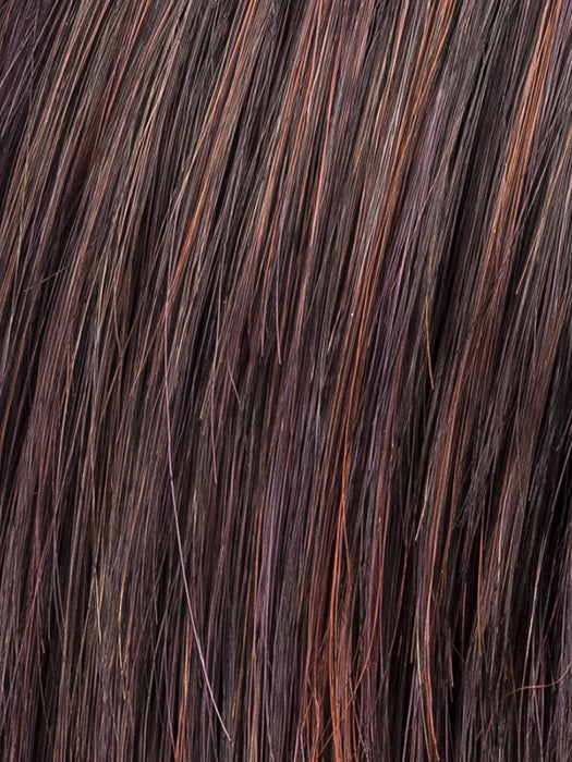 AUBERGINE MIX 131.133.132 | Darkest Brown with hints of Plum at base and Bright Cherry Red and Dark Burgundy Highlights