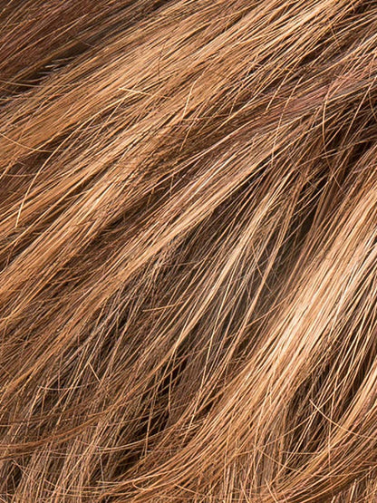HAZELNUT ROOTED 830.27.6 | Medium and Dark Brown with Light Auburn and Dark Strawberry Blonde Blend with Shaded Roots