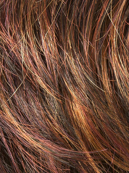 FIRE MIX 131.28.133.2 | Deep Wine Red and Red Violet blend with Light Copper highlights and a Dark Brown base