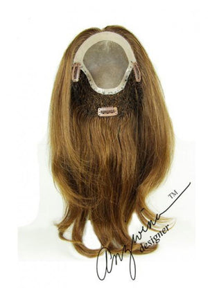 Long Human Hair Topper 6"x5" base 12" length by Look of Love