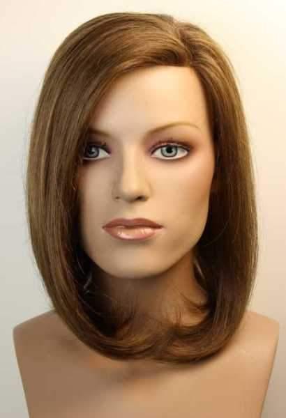 Style 137H- 6"x5" base 12" Long Human Hair Topper Mono Top Mesh base