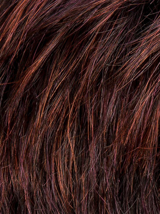 AUBERGINE MIX 133.131 | Darkest Brown with hints of Plum at base and Bright Cherry Red and Dark Burgundy Highlights