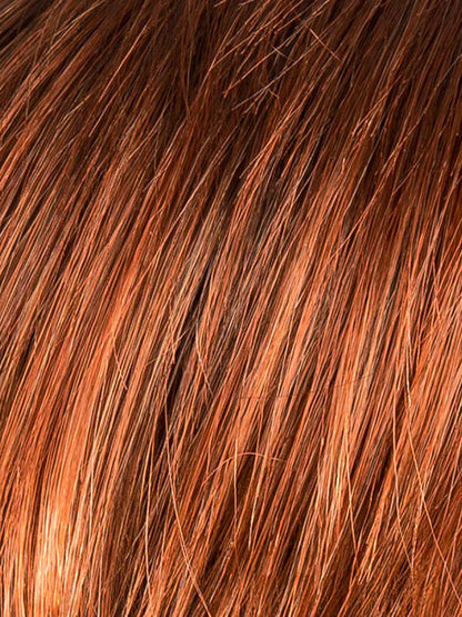 AUBURN ROOTED 33.130.4 | Dark Auburn, Deep Copper Brown, and Darkest Brown Blend with Shaded Roots