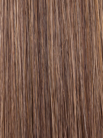 MOCCA ROOTED 830.27.9 | Medium Brown blended with Light Auburn, Dark Strawberry Blonde and Medium Warm Brown Blend with Shaded Roots
