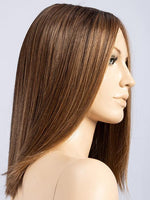 CHOCOLATE ROOTED 830.27.6 | Medium to Dark Brown base with Light Reddish Brown Highlights and Dark Roots