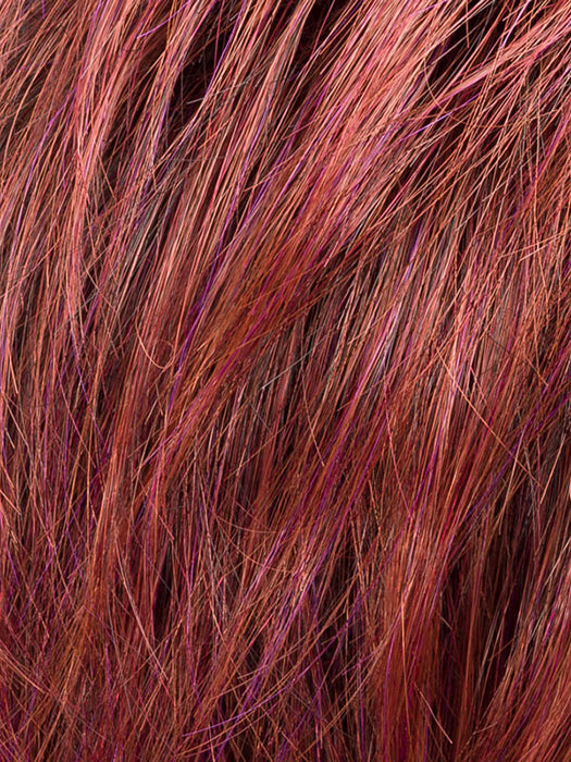 ELAN by ELLEN WILLE in HOT FLAME MIX 133.132.4 | Red Violet, Granat Red, and Darkest Brown blend