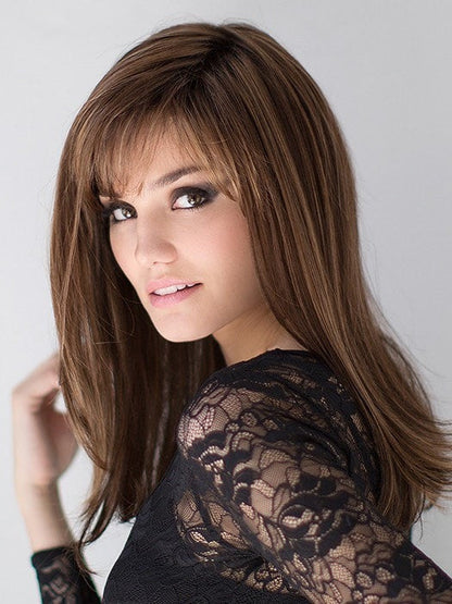 CARRIE by ELLEN WILLE in CHOCOLATE MIX 830.6 | Medium to Dark Brown base with Light Reddish Brown Highlights