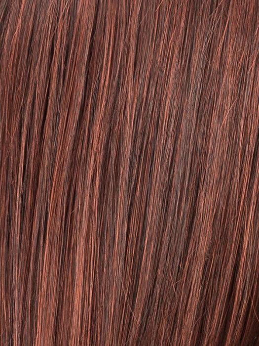 AUBURN ROOTED 33.130.4 | Dark Auburn and Deep Copper Brown with Darkest Brown Blend and Shaded Roots