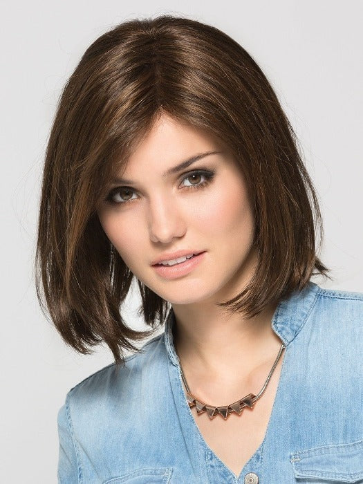 YARA by ELLEN WILLE in CHOCOLATE MIX 830.6 | Medium Brown and Dark Brown blended with Light Auburn Highlights