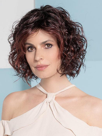 ONDA by ELLEN WILLE in PLUM RED SHADED 131.133.132 | Cherry Red with Dark Burgundy Red on top, with a Dark Burgundy nape
