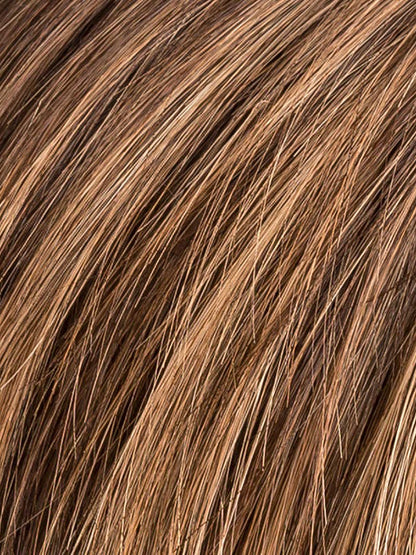 MOCCA ROOTED 830.27.12 | Medium/Lightest Brown blended with Light Auburn and Dark Strawberry Blonde and Shaded Roots