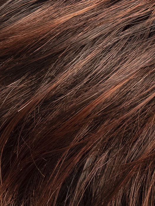 HOT CHILI ROOTED 130.33.4 | Darkest Brown and Dark Auburn blend with Dark Copper Brown and Shaded Roots