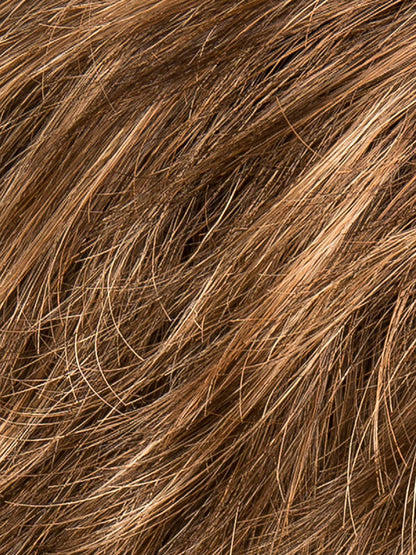 MOCCA ROOTED 830.27.20 | Medium Brown Blended with Light Auburn and Dark/Light Strawberry Blonde Blend and Shaded Roots