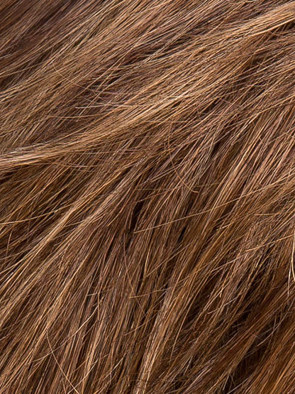 MOCCA ROOTED 830.27.12 |Medium Brown Blended with Light Auburn and Dark Strawberry Blonde with Lightest Brown Blend and Shaded Roots