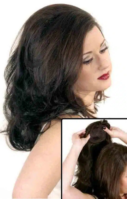 Style 218- Hair Extension Addition 5"x 4.25" base 9-14" long