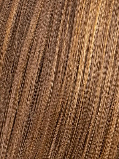 MOCCA ROOTED 830.27.12 | Medium Brown Blended with Light Auburn and Dark Strawberry Blonde with Lightest Brown Blend and Shaded Roots