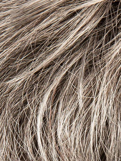SALT PEPPER ROOTED 44.51.39 | Light Natural Brown with 75% Gray, Medium Brown with 70% Gray, and Pure White Blend