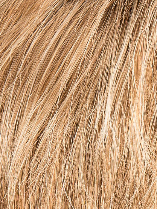 DARK SAND ROOTED 12.20.23.8 | Lightest/Medium Brown and Light Strawberry Blonde with Lightest Pale Blonde Blend with Shaded Roots
