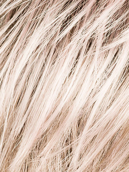 METALLIC ROSE ROOTED | Pearl Platinum and Pure White with Darkest Brown and Rose Pink Blended throughout with Shaded Roots
