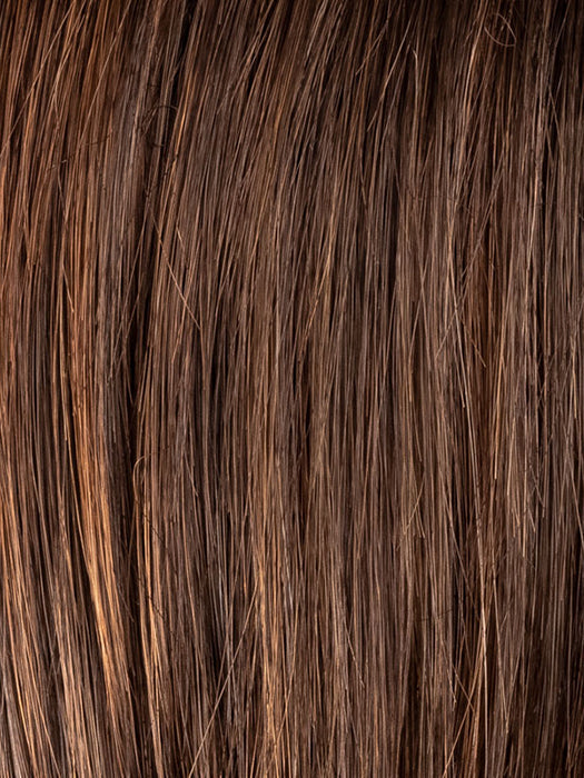 DARK CHOCOLATE ROOTED 6.30.4 | Dark Brown base with Light Reddish Brown Highlights with Dark Roots